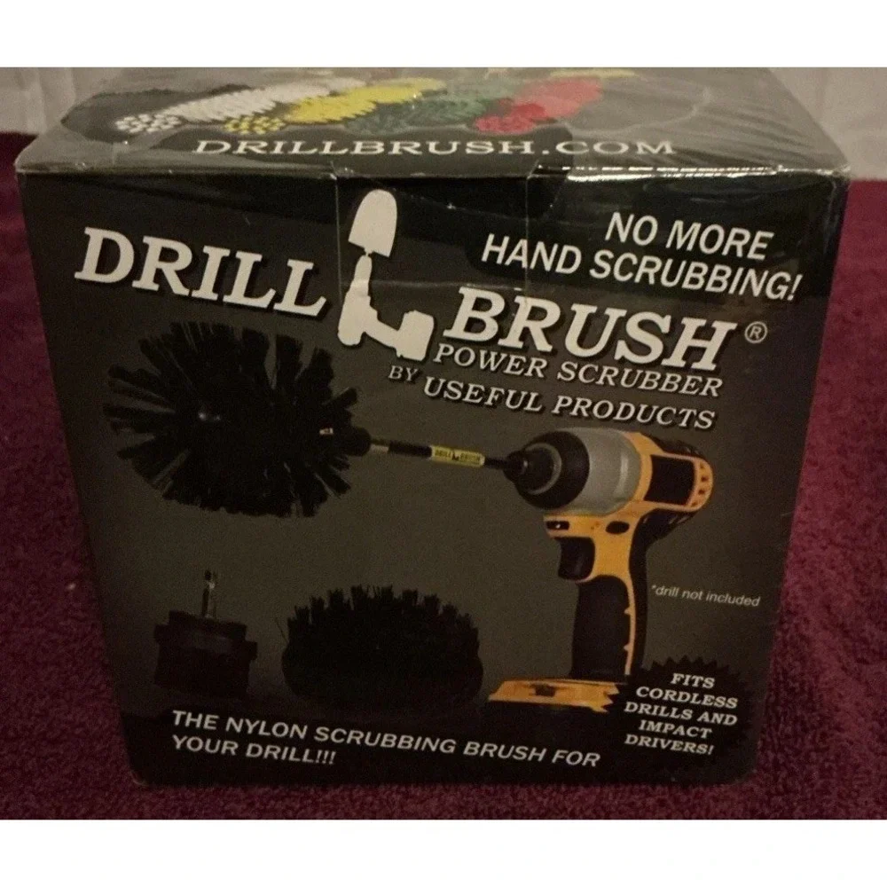 Drillbrush grout cleaner